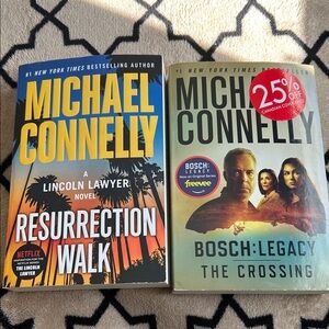 MICHAEL CONNELLY - two books 
Resurrection Walk - The Crossing